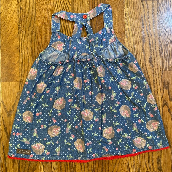 Matilda Jane Chambray Cherry Tunic and coordinating Shorties - Picture 3 of 7